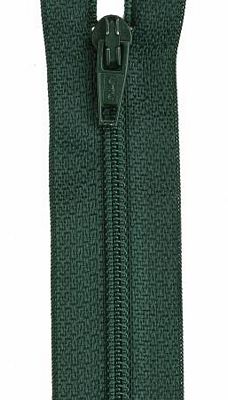 Coats & Clark Polyester Zipper 18", Forest Green