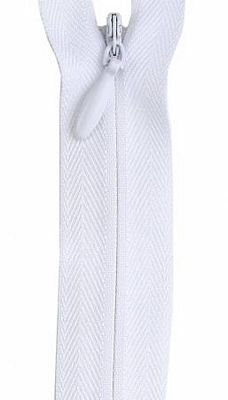 Coats & Clark Polyester Invisible Zipper 7-9", White