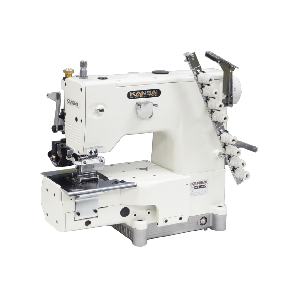 Kansai Special FBX SERIES - 4 Needle, Cylinder Bed, Double Chain Stitch, Needle Feed Sewing Machine for Waistbands with Rear Puller