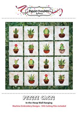 Fabric Confetti Petite Cacti Ith Wall Hanging Pattern