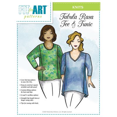 Fit For Art Patterns Tabula Rasa Knit Tee & Tunic Pattern