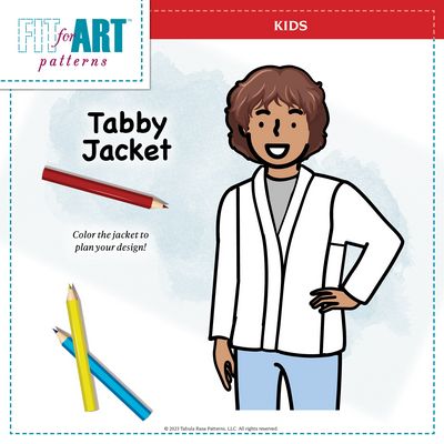 Fit For Art Patterns Tabby Jacket Child Size Pattern