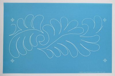 Full Line Stencil Flurry of Feather