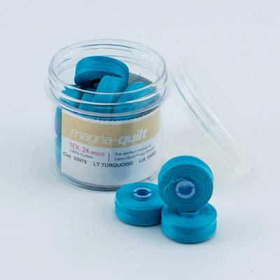 Light Turquoise Prewound Bobbin Magna Qlt M – FT-MQM-32975