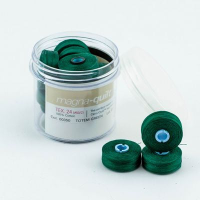 Totem Green Prewound Bobbin Magna Qlt M – FT-MQM-60350