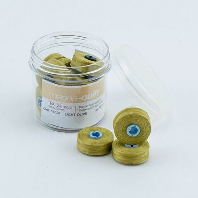 Light Olive Prewound Bobbin Magna Qlt M – FT-MQM-65825