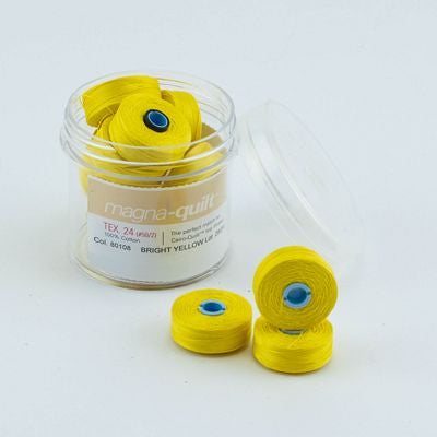 Bright Yellow Prewound Bobbin Magna Qlt M – FT-MQM-80108