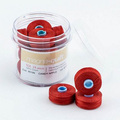 Candy Apple Red Prewound Bobbin Magna Qlt M – FT-MQM-90186