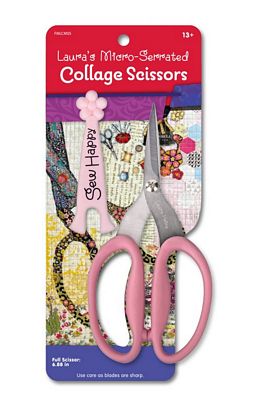 Fiberworks Laura''s Micro-Serrated Collage Scissors