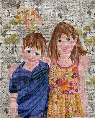 Fiberworks Best Buddies Collage Pattern by Laura Heine