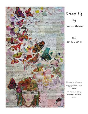 Fiberworks Dream Big Collage Pattern by Laura Heine