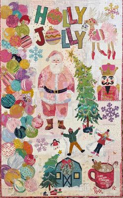 Fiberworks Holly Jolly Collage Pattern by Laura Heine