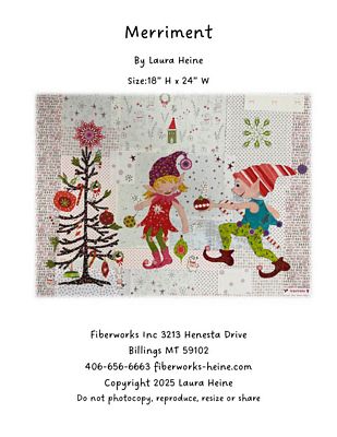 Fiberworks Merriment Collage Pattern by Laura Heine