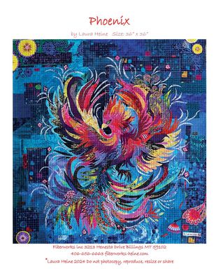 Fiberworks Phoenix Collage Pattern by Laura Heine