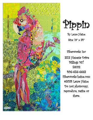 Fiberworks Pippin (Parrot) Collage Pattern by Laura Heine