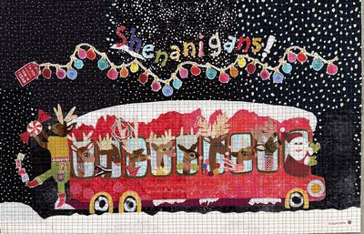 Fiberworks Shenanigans Collage Pattern by Laura Heine