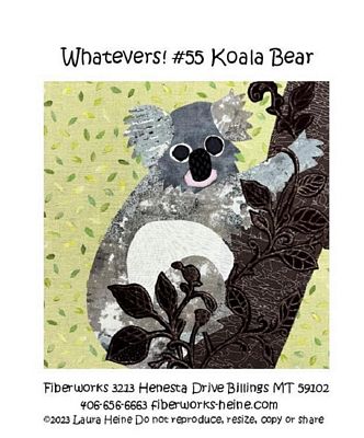 Fiberworks Whatevers! 55 Koala Bear Collage Pattern