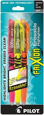 Frixion Erasable Highlighter 3ct Assorted