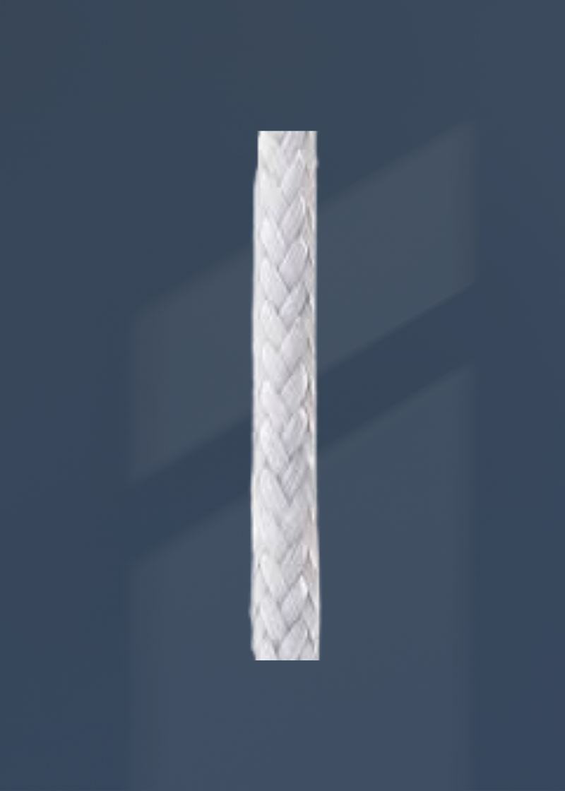 Fabric-Covered Weighted Sausage Bead Drapery Tape - 3/32" x 65.4 yds. - White