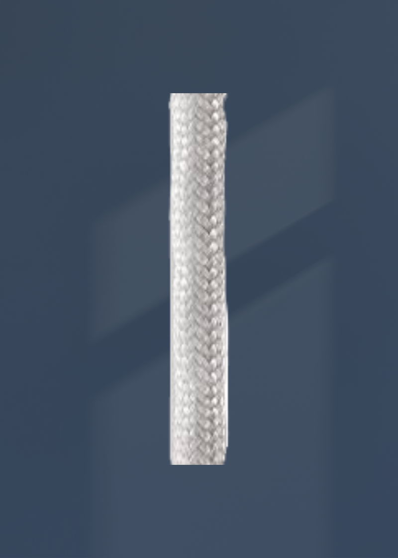 Fabric-Covered Weighted Sausage Bead Drapery Tape - 5/32" x 43.6 yds. - White