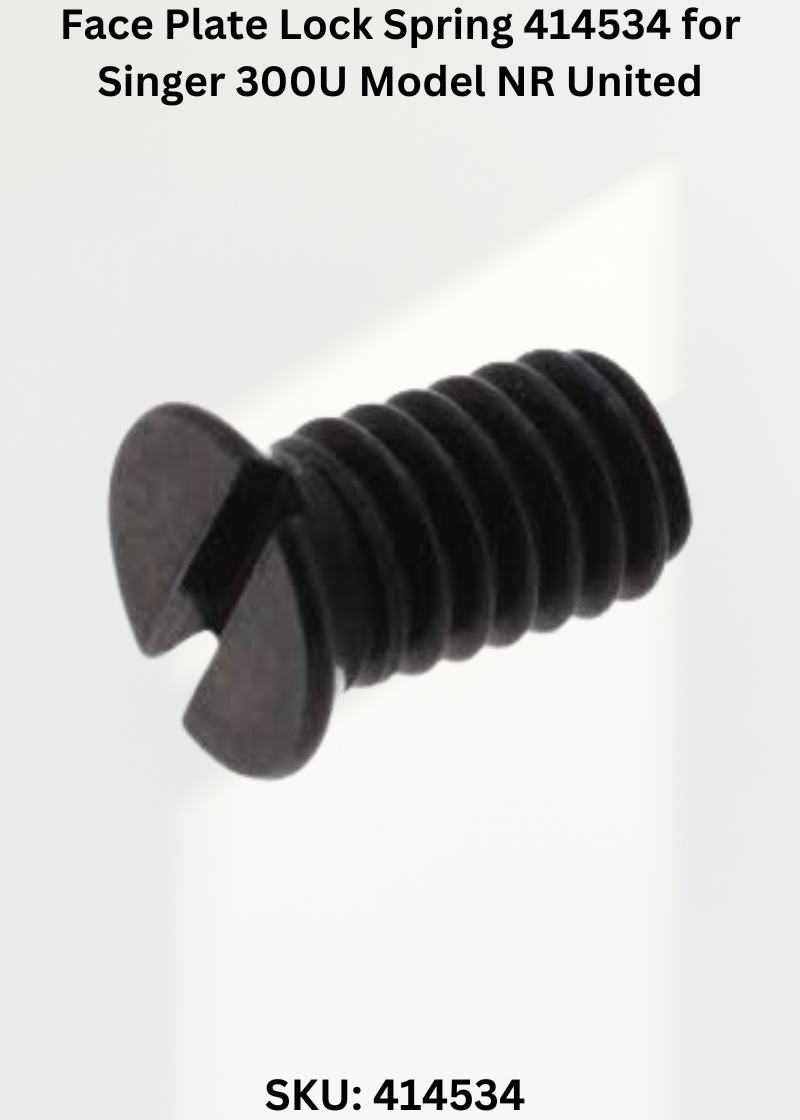 Face Plate Lock Spring 414534 for Singer 300U Model NR United Sewing Machine