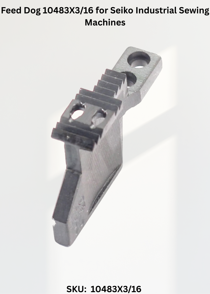 Feed Dog 10483X3/16 for Seiko Industrial Sewing Machines