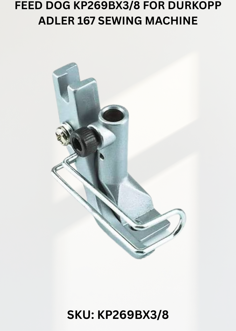 Feed Dog KP269BX3/8 for Durkopp Adler 167 Sewing Machine