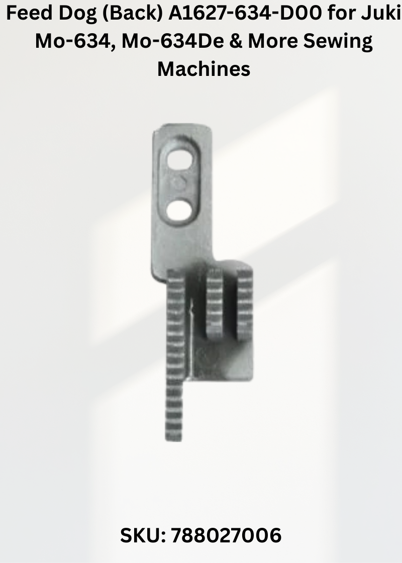Feed Dog (Back) A1627-634-D00 for Juki Mo-634, Mo-634De & More Sewing Machines