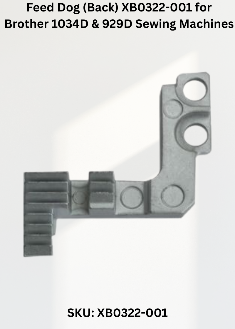 Feed Dog (Back) XB0322-001 for Brother 1034D & 929D Sewing Machines