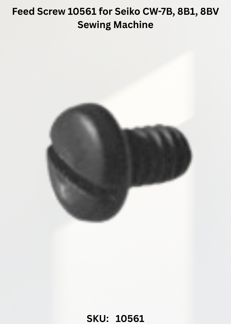 Feed Screw 10561 for Seiko CW-7B, 8B1, 8BV Sewing Machine