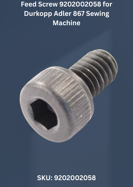 Feed Screw 9202002058 for Durkopp Adler 867 Sewing Machine