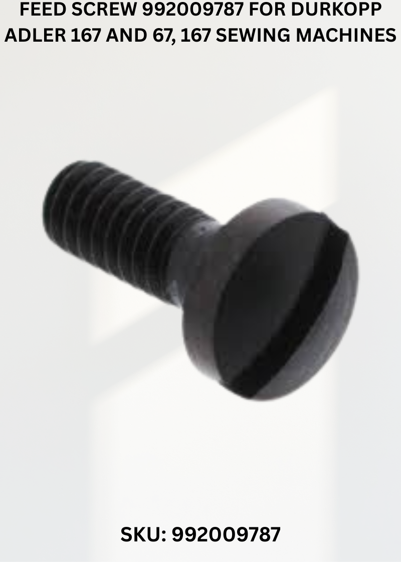 Feed Screw 992009787 for Durkopp Adler 167 and 67, 167 Sewing Machines