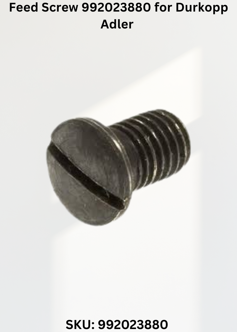 Feed Screw 992023880 for Durkopp Adler 204-370 and 205-370 Sewing Machines