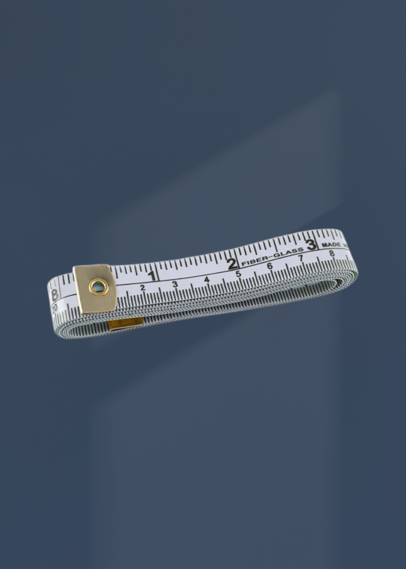 Fiberglass Tape Measure - 60" - Metric/Inches, White