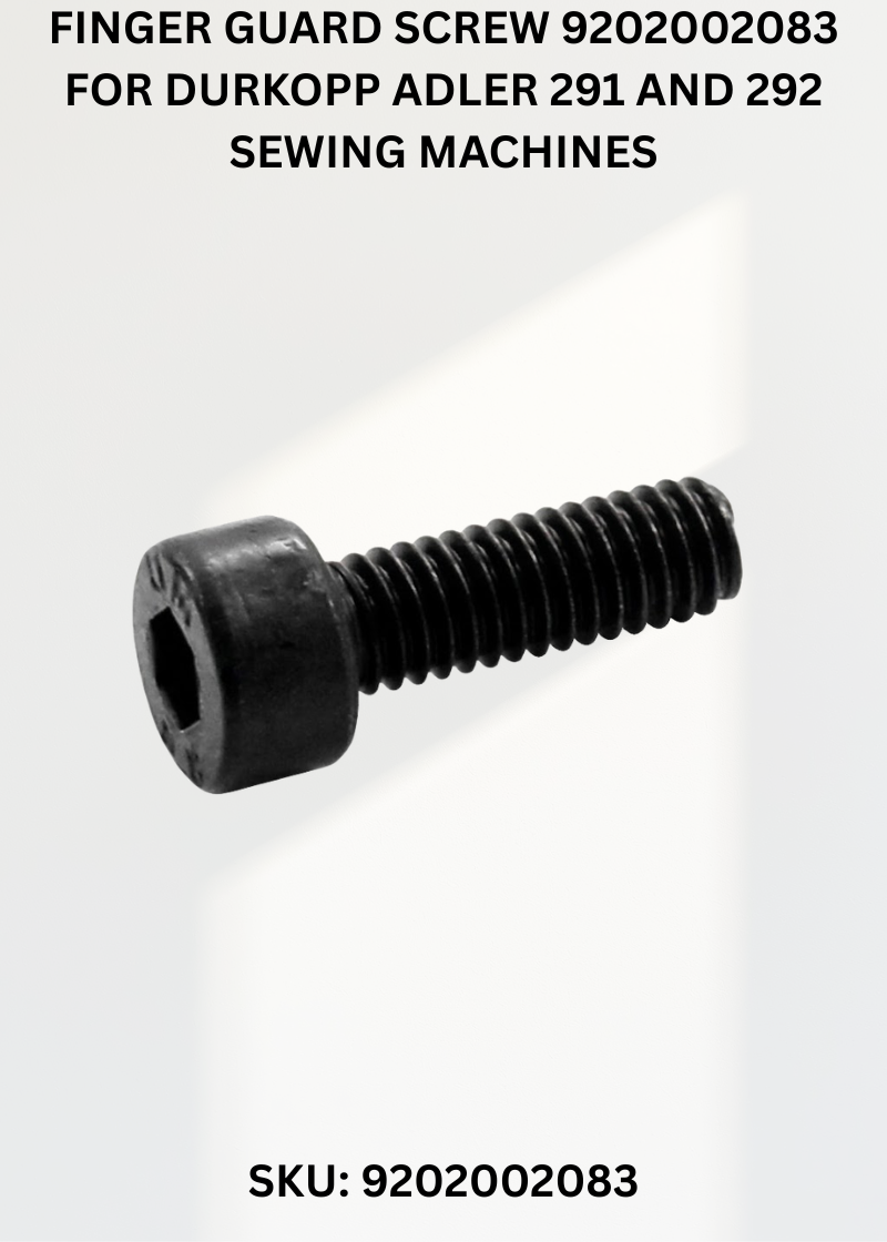 Finger Guard Screw 9202002083 for Durkopp Adler 291 and 292 Sewing Machines