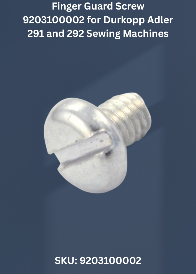 Finger Guard Screw 9203100002 for Durkopp Adler 291 and 292 Sewing Machines