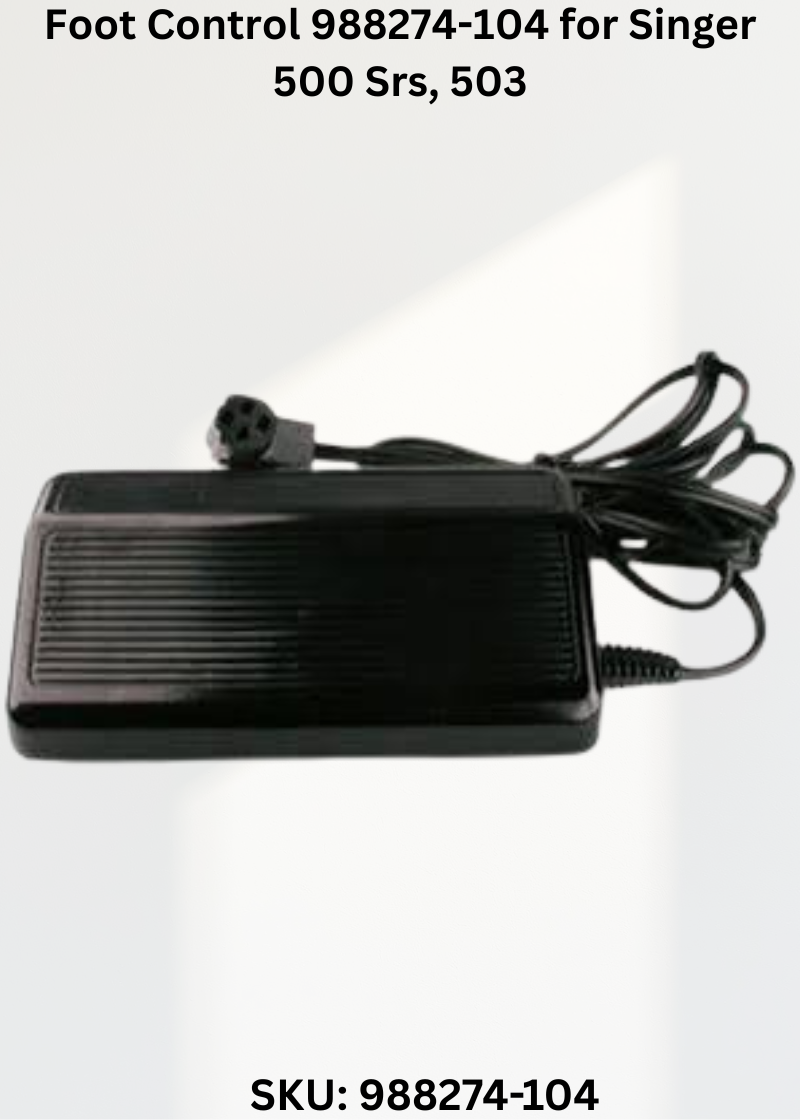 Foot Control 988274-104 — Fits Singer 500 Srs, 503, 600 Srs, 600E & more
