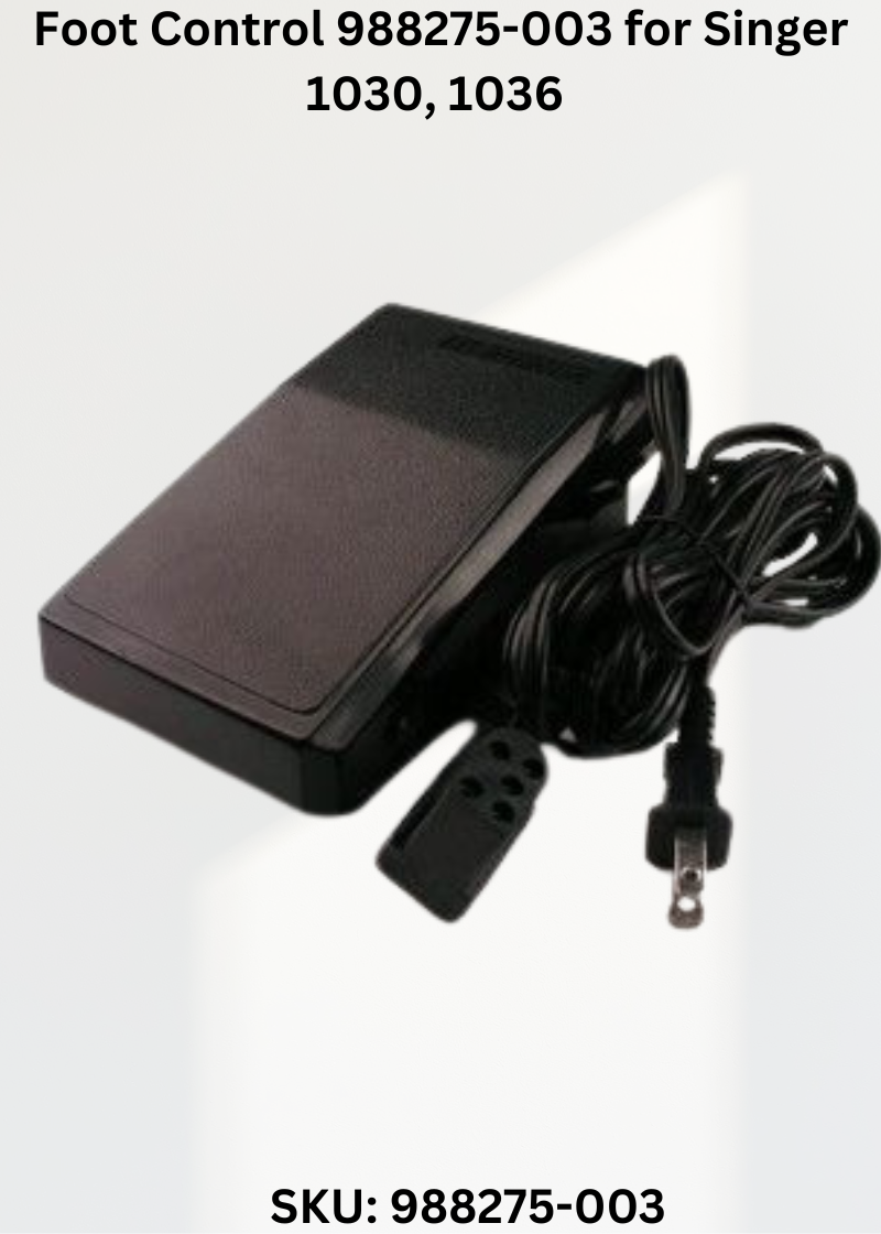 Foot Control 988275-003 — Fits Singer 1030, 1036, 1040G, 1060 & more