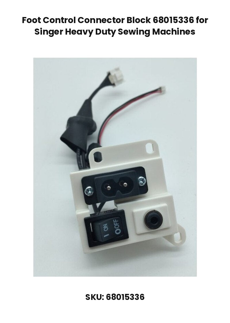 Foot Control Connector Block 68015336 for Singer Heavy Duty Sewing Machines