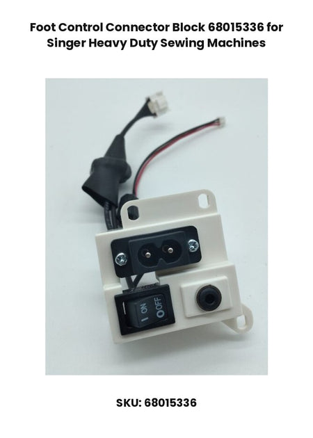 Foot Control Connector Block 68015336 for Singer Heavy Duty Sewing Machines