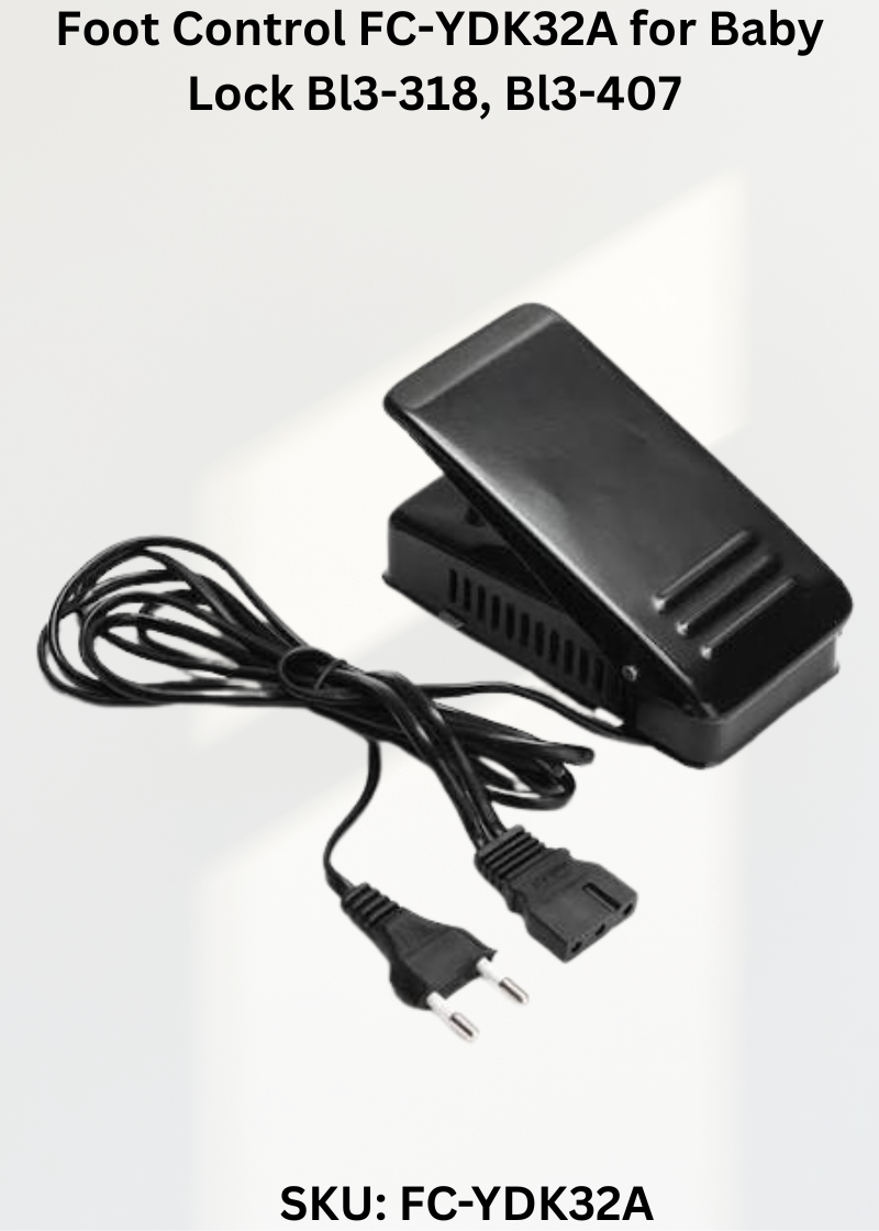 Foot Control — Fits Baby Lock BL3-318, BL3-407, BL3-408, BL3-416 & more