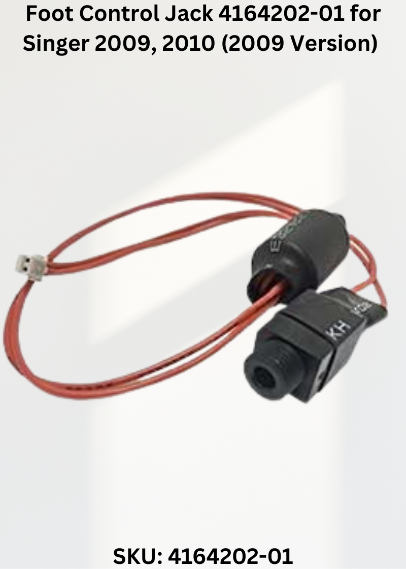 Foot Control Jack 4164202-01 for Singer 2009, 2010 (2009 Version) & More Sewing Machines
