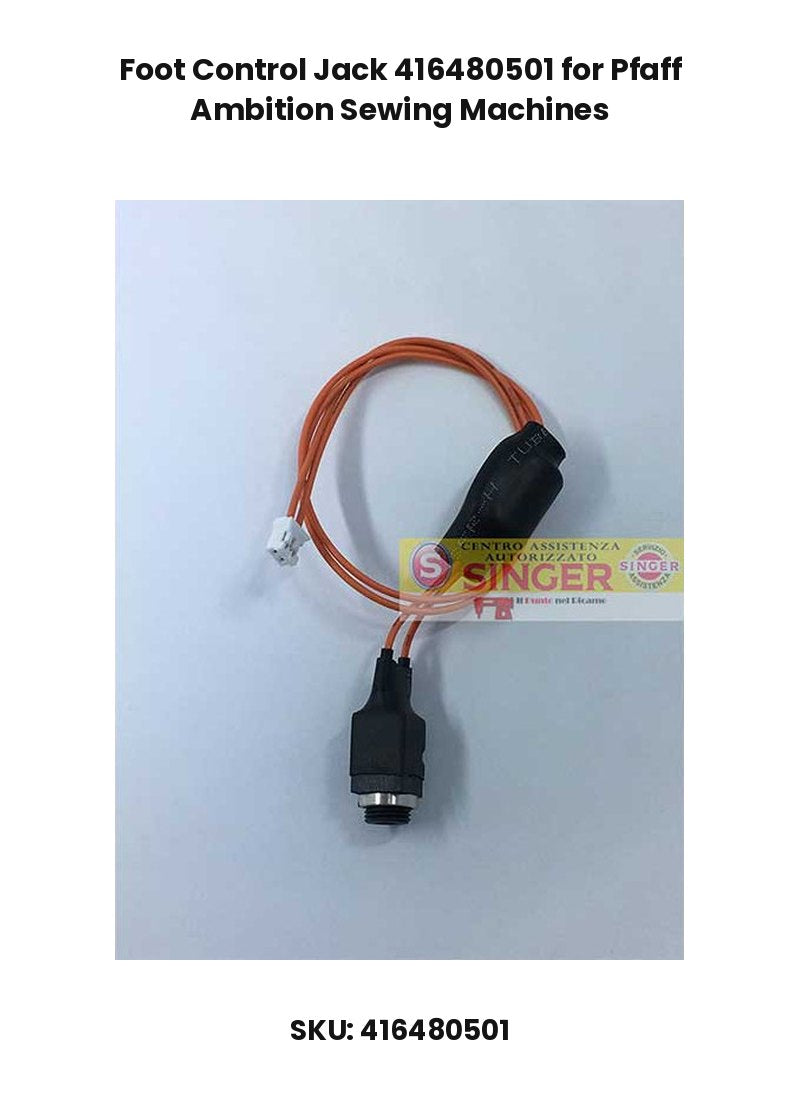 Foot Control Jack 416480501 for Pfaff Ambition Sewing Machines