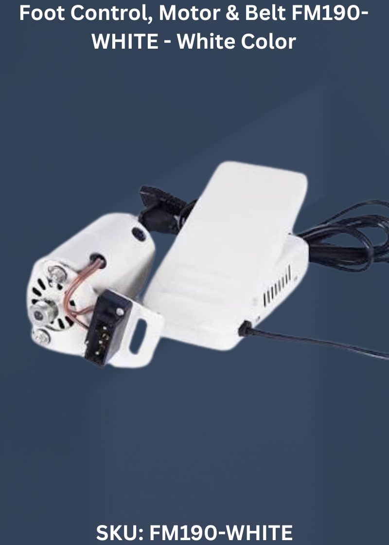 Foot Control, Motor & Belt-White Color