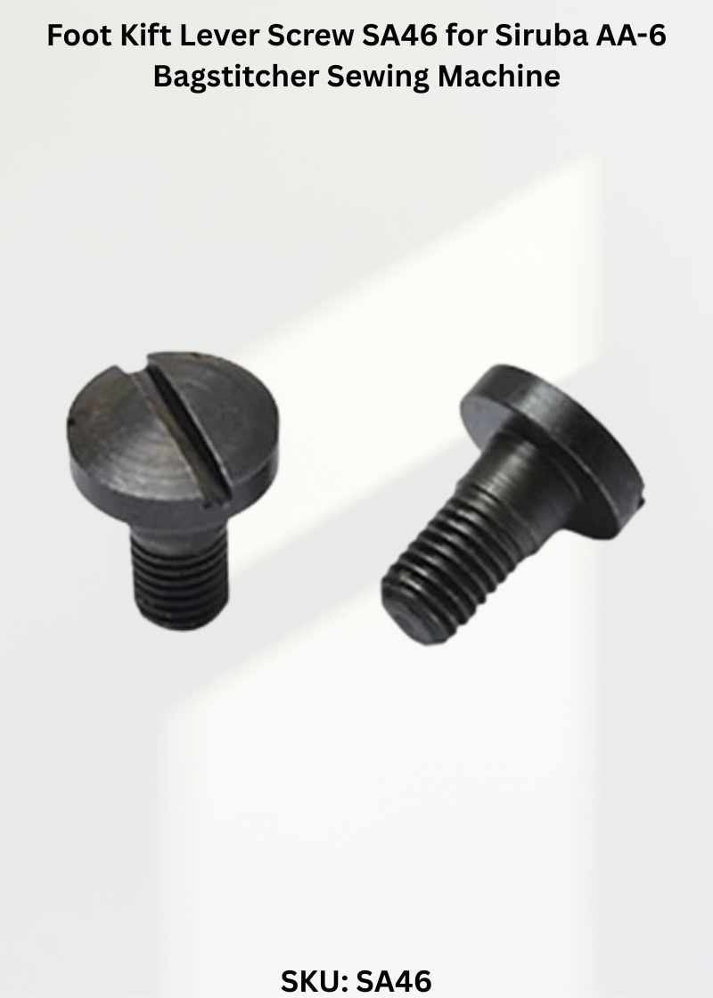 Foot Kift Lever Screw SA46 for Siruba AA-6 Bagstitcher Sewing Machine