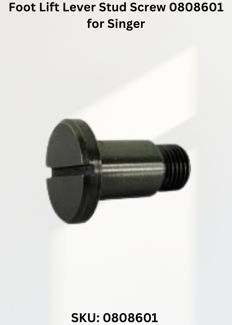 Foot Lift Lever Stud Screw 0808601 for Singer 132B, 132K, 133K and Seiko Sk-2B Sewing Machines