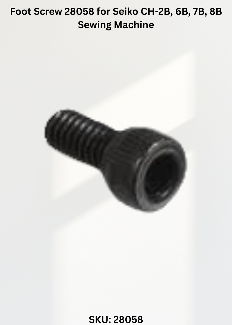 Foot Screw 28058 for Seiko CH-2B, 6B, 7B, 8B Sewing Machine