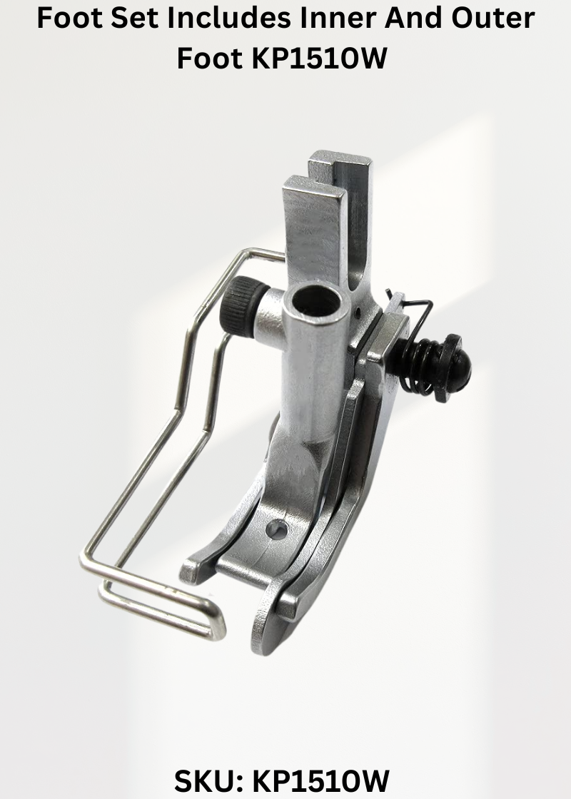 Foot Set Includes Inner And Outer Foot KP1510W for Juki LU-1510 Sewing Machine