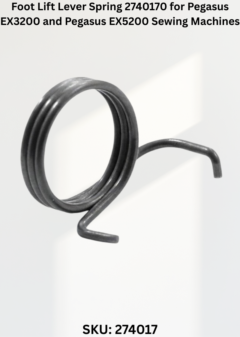 Foot Lift Lever Spring 2740170 for Pegasus EX3200 and Pegasus EX5200 Sewing Machines