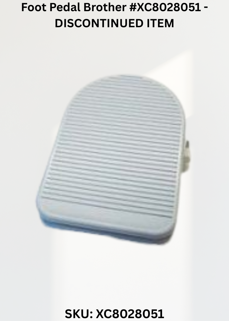 Foot Pedal Brother #XC8028051 - DISCONTINUED ITEM